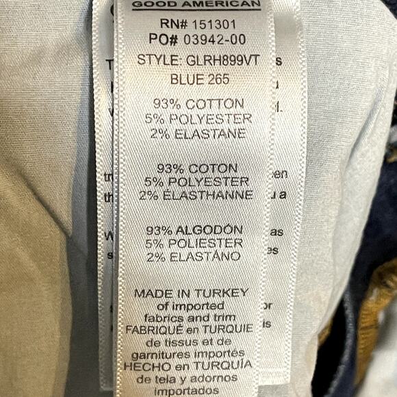 Good American Good Legs Released Hem Skinny Jeans Size 6 / 28 - Picture 6 of 6